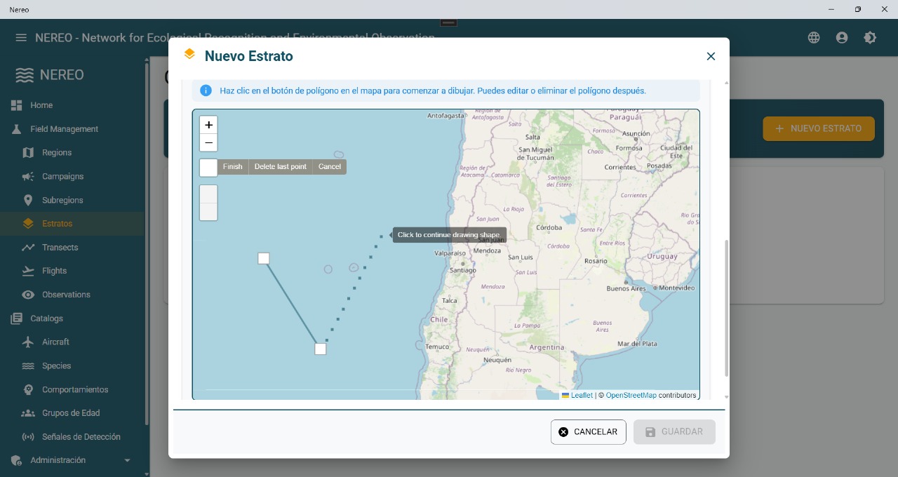 Fotografía aérea procesada por la IA de NEREO mostrando detección de cetáceos